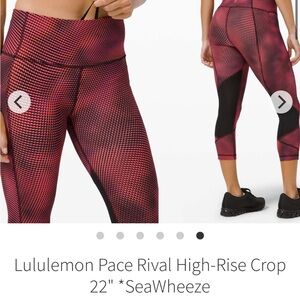 lululemon Seawheeze Pace Rival High-Rise 22” Crop